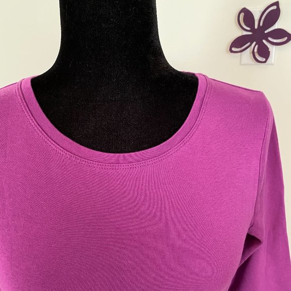 Fuchsia Pink Casual Top - Picture 2 of 3